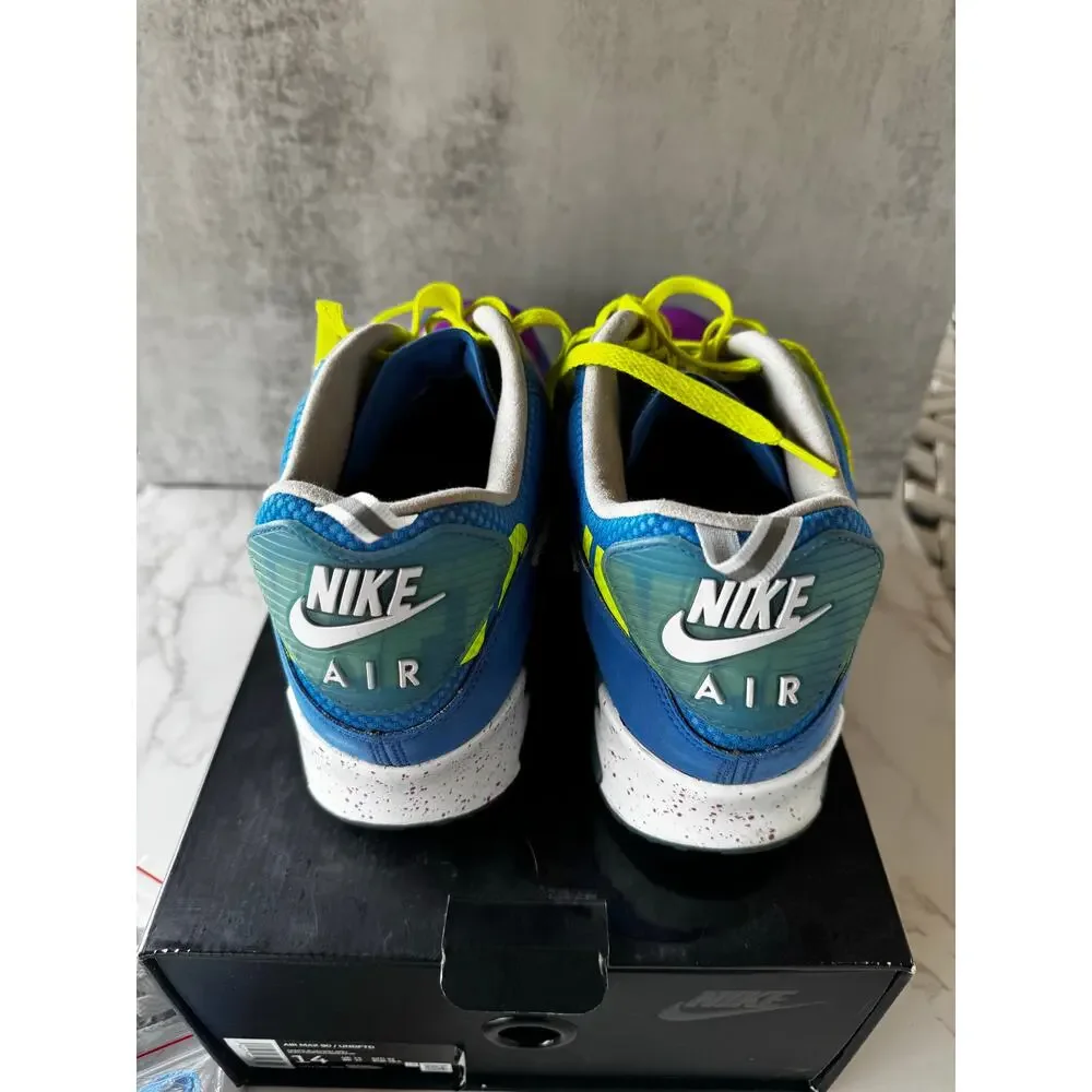 Nike Air Max 90 Undefeated Pacific Blue CQ2289-400 Mens 14 - Picture 6 of 8